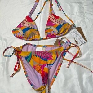 Hobie Tropical Floral Bikini Set NWT